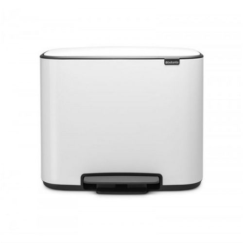 Poubelle À Pédale 36l Blanc - 121388