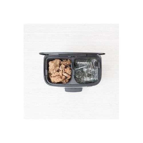 Poubelle à Pédale 2x30l Matt Black - 211508