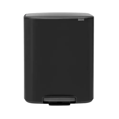 Poubelle à Pédale 2x30l Matt Black - 211508