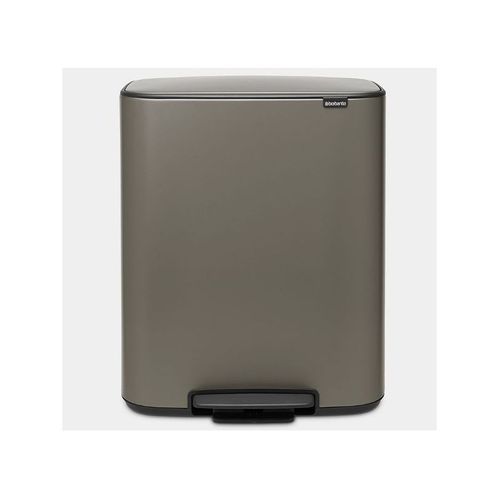 Poubelle à Pédale 2x30l Platinum - 211546