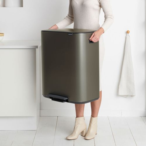 Poubelle à Pédale 2x30l Platinum - 211546