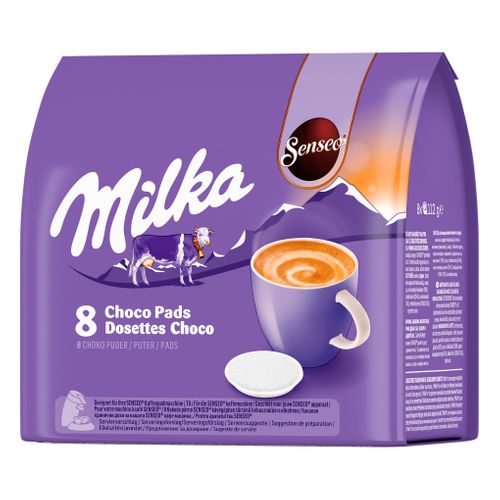 Dosettes chocolat SENSEO Milka chocolat dosettes x8 vue 3/4