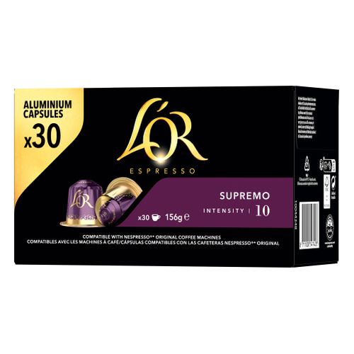 Capsule compatible Nespresso L'OR Espresso Supremo x 30 vue 3/4