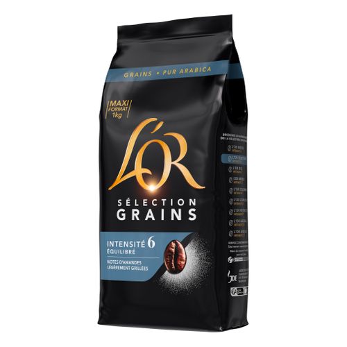 Café en grains L'OR 1000 gr vue 3/4