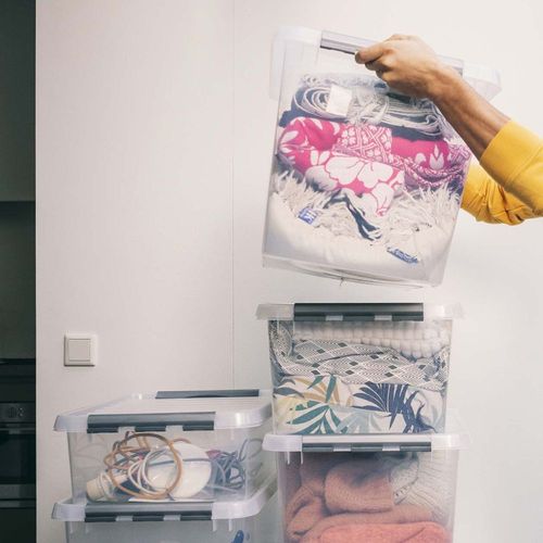 Boîte De Rangement En Plastique Q-line 62 Litres