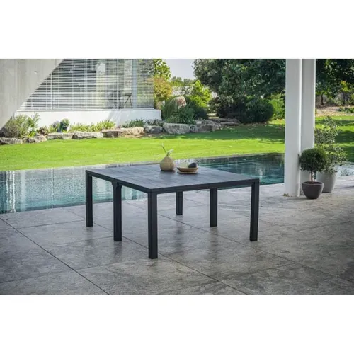 Table De Jardin Modulaire Julie 3-en-1 – Résine Graphite, 147/180/294 Cm
