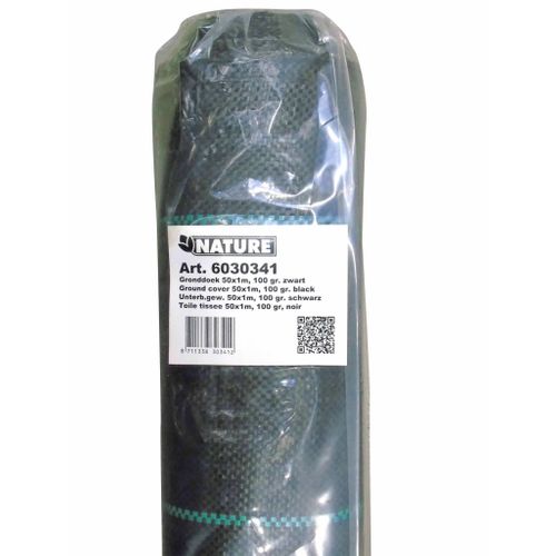 Bâche Anti-mauvaises Herbes Tissée 100 G/m² 1 X 50 M Noire