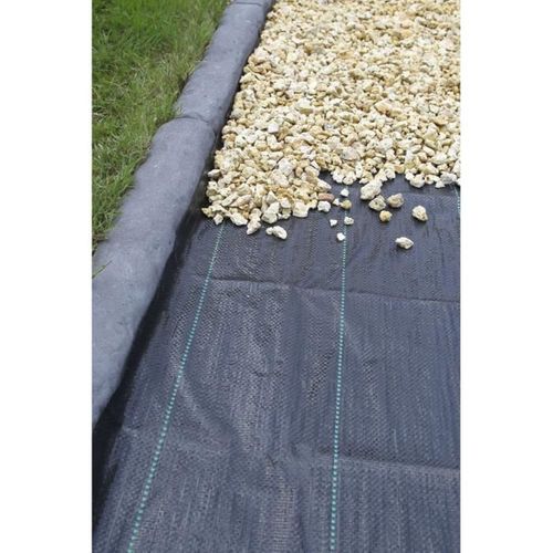 Bâche Anti-mauvaises Herbes Tissée 100 G/m² 1 X 50 M Noire