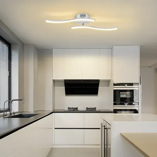 Plafonnier LED Salon 12w 3000k Lampe De Cuisine Pour Salon Chambre