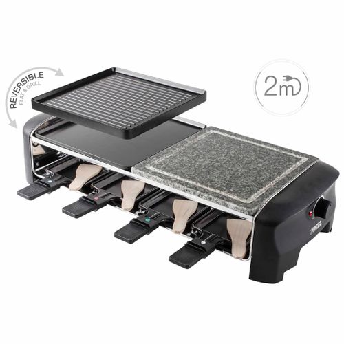 Appareil à Raclette En Pierre Avec 8 Poêles 1300 W 162820