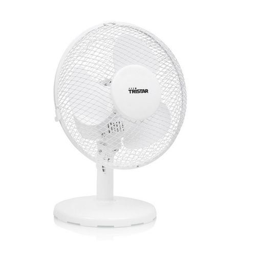 Ventilateur De Table 23cm 30w Blanc Ve-5721