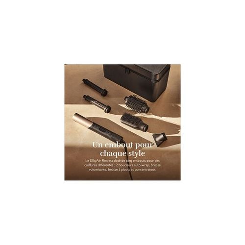 Sèche-cheveux - Silk'n - Silky Air Flex - Noir-or - 110000 Tours/min - 5 Accessoires
