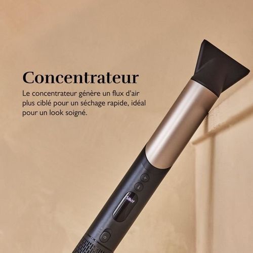 Sèche-cheveux - Silk'n - Silky Air Flex - Noir-or - 110000 Tours/min - 5 Accessoires