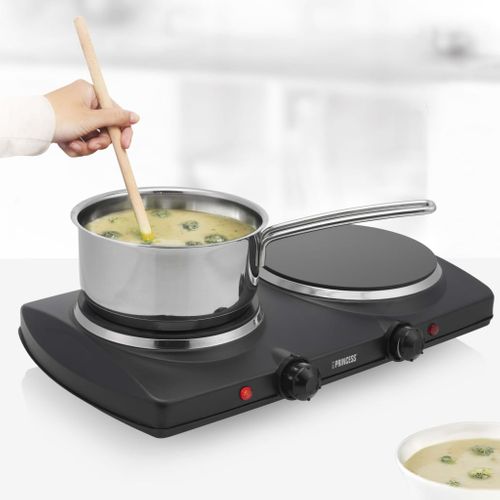 Plaque De Cuisson Double Vitrocéramique posable 2000 W Noir - 01.303021.01.001