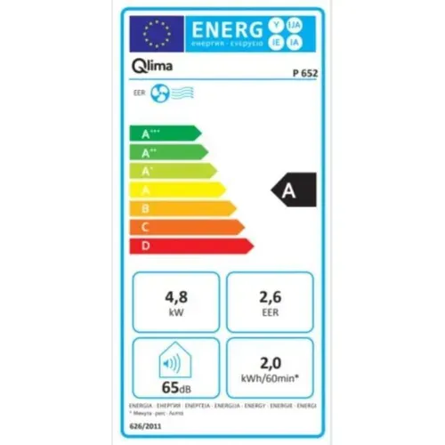 Climatiseur Mobile - P652 - 4800W - Déshumidificateur