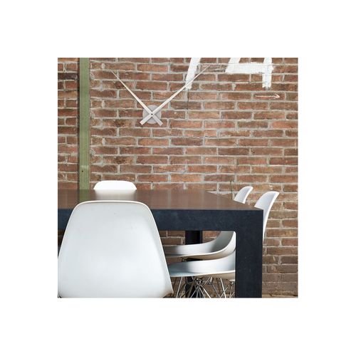 Horloge Murale Design Minimaliste Little Big Time - Diam. 90 Cm - Argent