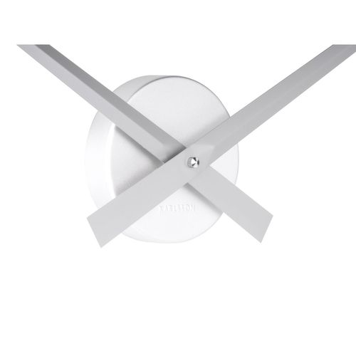 Horloge Murale Design Minimaliste Little Big Time - Diam. 90 Cm - Argent