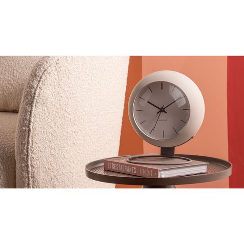 Horloge à Poser Nirvana Globe - Ivoire/gris Clair