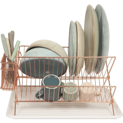 Egouttoir à Vaisselle En Métal Rack Doré