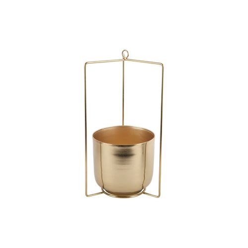 Cache-pot Design Métal Spatial - Doré