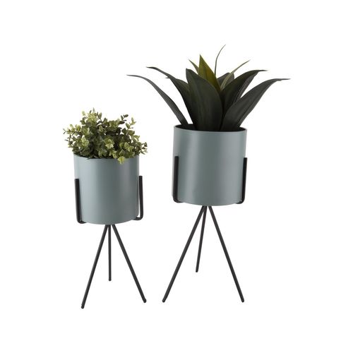 Duo De Cache-pot Pedestal XL - Vert