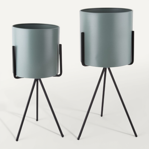Duo De Cache-pot Pedestal XL - Vert