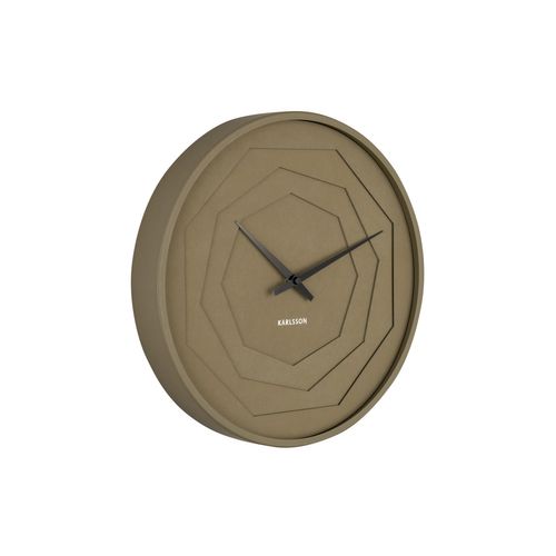 Horloge Murale Layered Origami - Vert Mousse