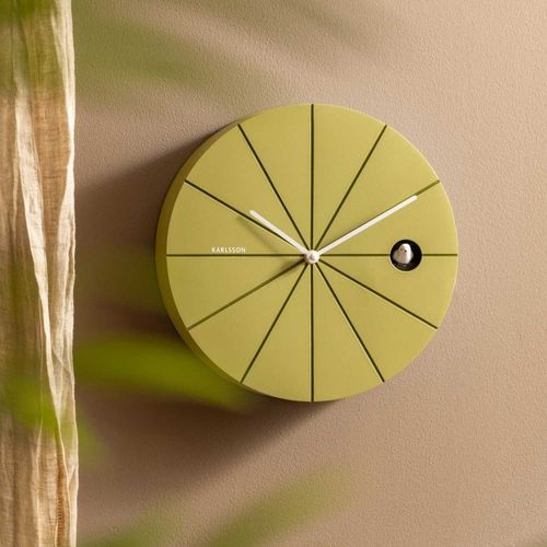 Karlsson [DL] Horloge Murale Moderne Cuckoo ABS métallique Vert Jungle