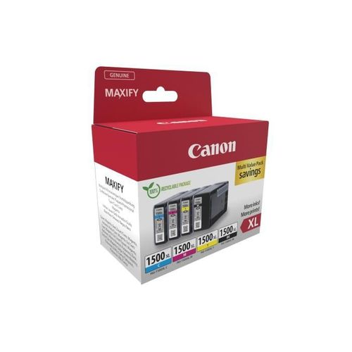 Multipack Cartouches D'encre - Canon - Pgi-1500xl Noir/cyan/magenta/jaune - Haut Rendement