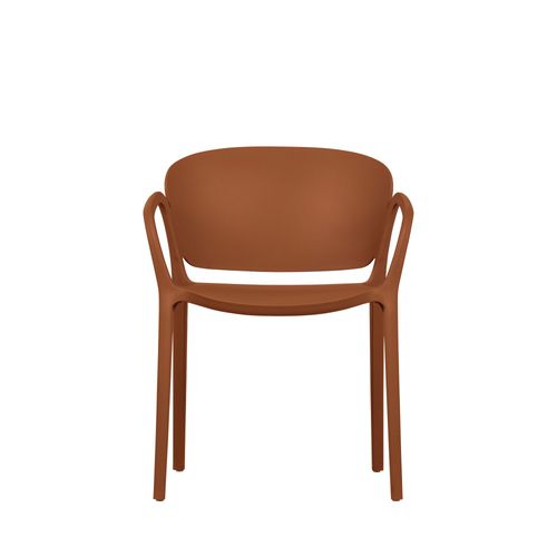 Bent - Lot De 2 Chaises De Jardin - Couleur - Terracotta