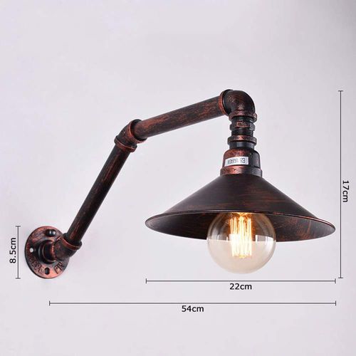 Abat-jour Plafond Métal Orange Loft - Style Rétro Industriel - Diamètre 29cm