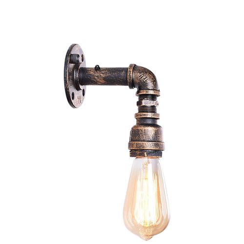 Rétro Applique Murale Tubes D'eau Industrielle En Métal Pour Bar Cuisine Salon Et Chambre à Coucher