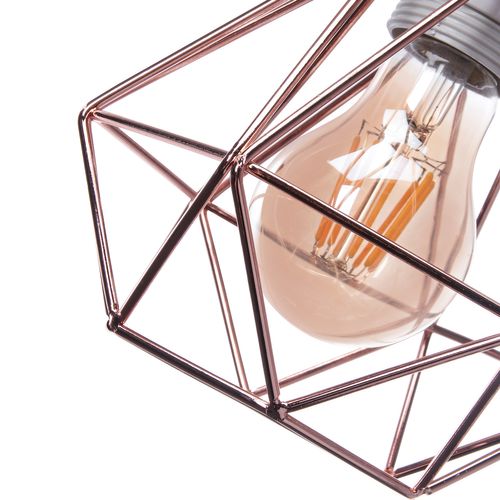 Lot De 3 Lustre Suspension Industriel Eclairage De Plafond Vintage Pour Salon Chambre Salle Rose