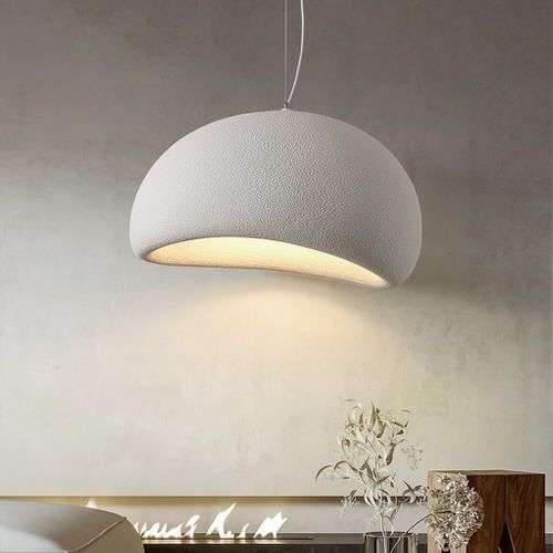40cm Lustre Personnalisé D'intérieur Plafonnier Rétro E27 Suspension Lustre Moderne Blanc