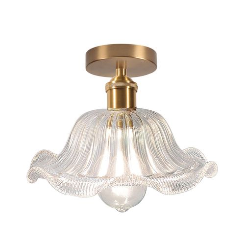Plafonnier En Verre Plafonnier Rétro Lustre Moderne E27 Pour Couloir Cuisine