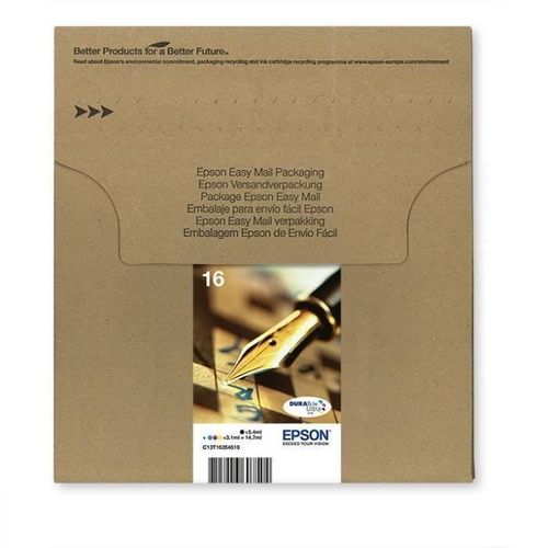 Cartouche T1626 Stylo A Plume Easymail Multiplack 4 Couleurs