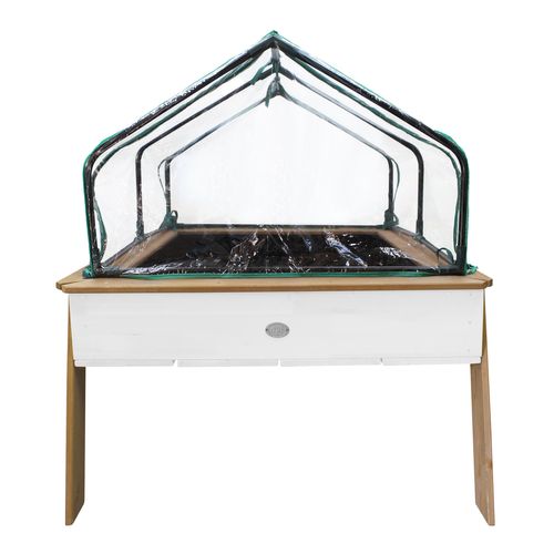Linda Table De Culture En Bois Avec Bac et Voile De Jardin - Potager Sur Pied / Jardinière Avec
