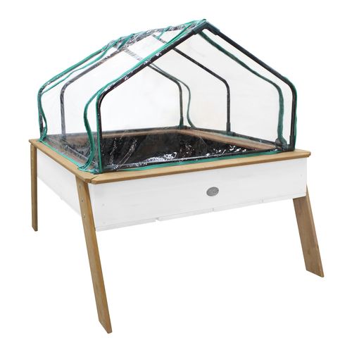 Linda Table De Culture En Bois Avec Bac et Voile De Jardin - Potager Sur Pied / Jardinière Avec