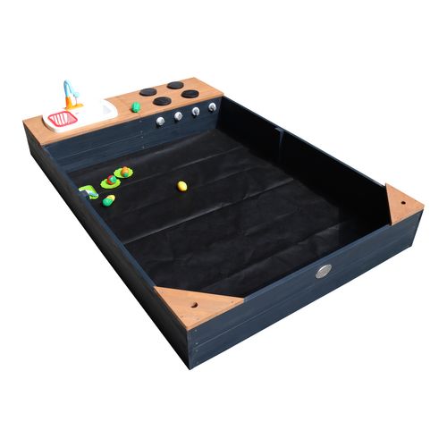 Kelly Bac à Sable En Bois Avec Banc Et Jeux De Cuisine Avec Évier
