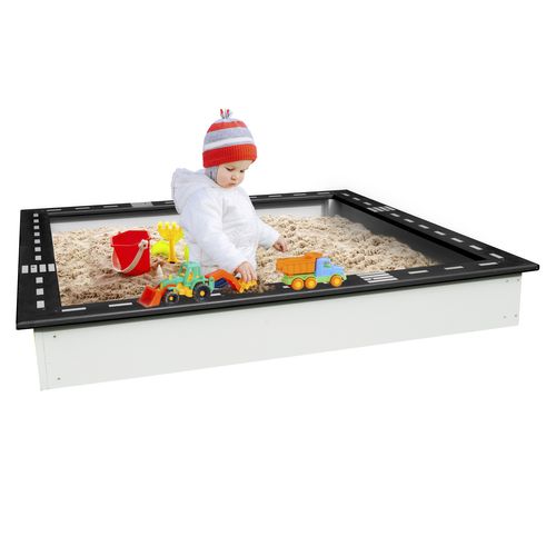Edushape Bac à Sable/Eau – Transparent 70x49x15 Cm – 27 Litres – Mesures De Volume Gravées – Jeu Extérieur