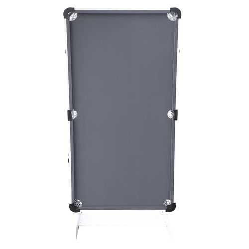 Cougar Table De Billard Hustle L - Table De Billard Pliable 5ft Blanc / Gris Pour L'intérieur -