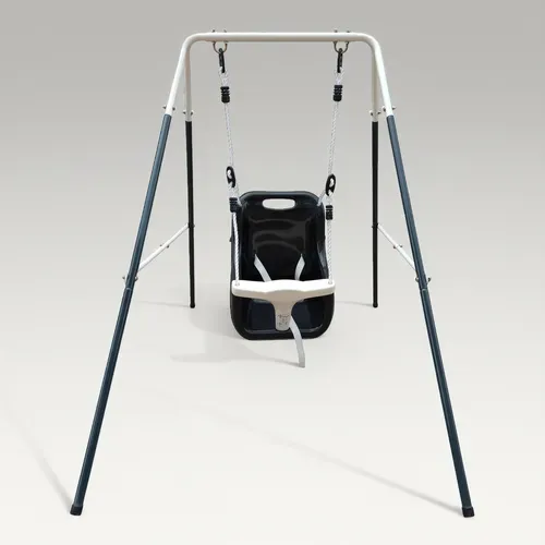 Siège De Balançoire Pour Bébé En Anthracite et Crème - Pour Des Bébés à Partir De 9 Mois