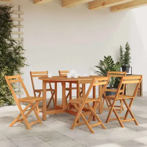Table De Jardin 130x90x72 Cm En Bois D'acacia Massif, Pliable Résistante Auxintempéries
