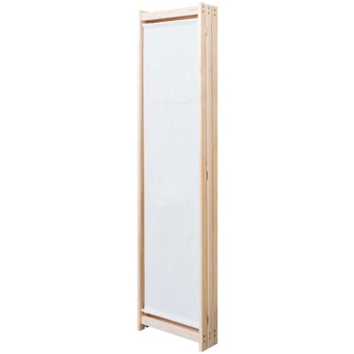 Cloison De Séparation 3 Panneaux Crème 120x170x4 Cm Tissu