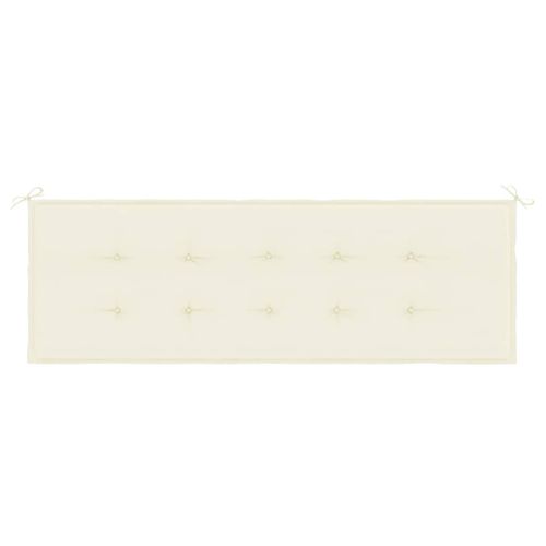 Coussin De Banc De Jardin Crème 150x50x4 Cm Tissu Oxford