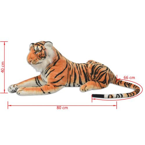 Tigre En Peluche Marron XXL