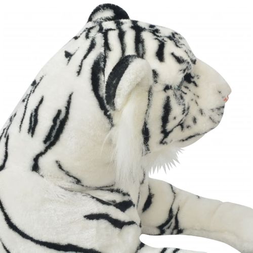Tigre En Peluche Blanc XXL