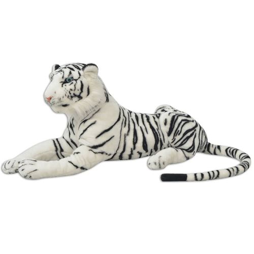 Tigre En Peluche Blanc XXL