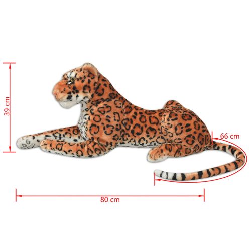 Léopard En Peluche Marron XXL