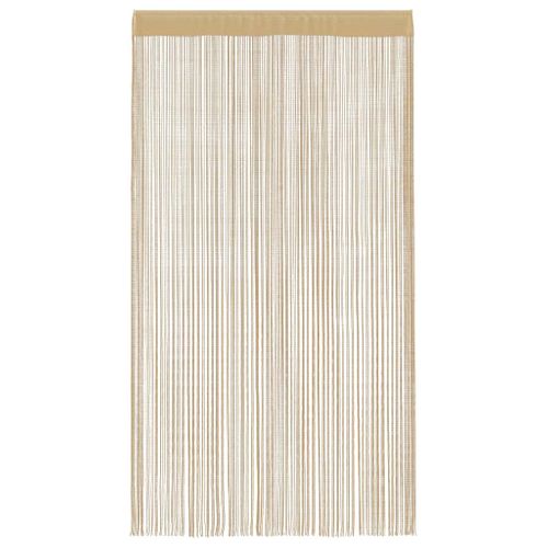 Rideau En Fils 2 Pièces 100 X 250 Cm Beige